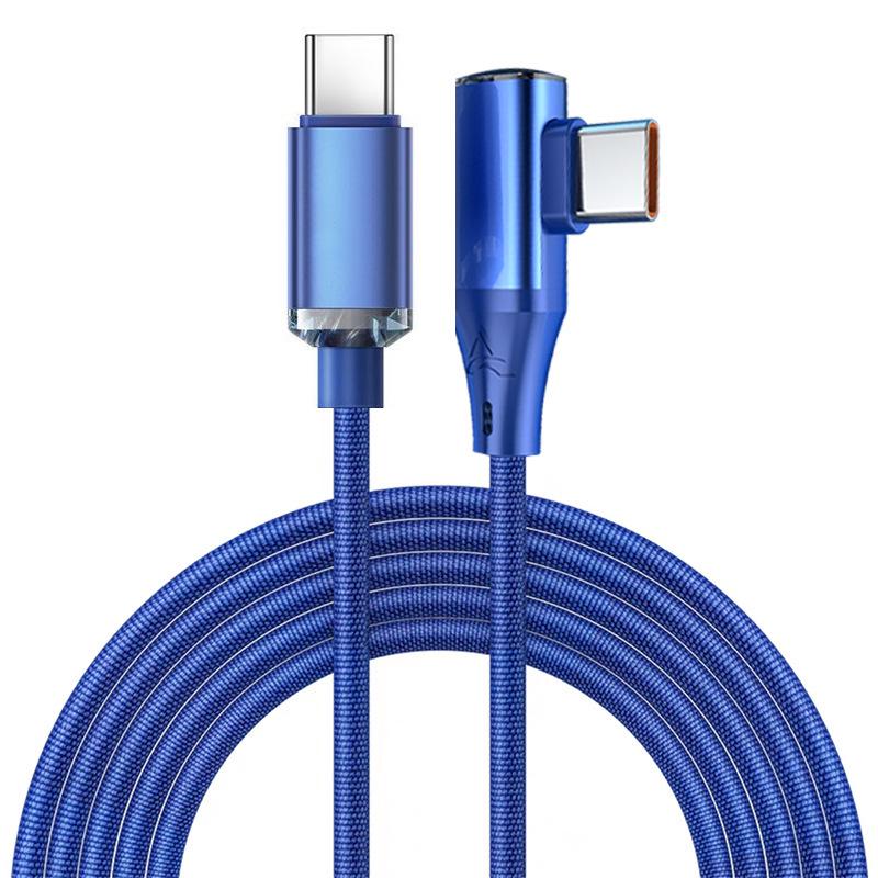 Jingyao 120W Dual Type-C Fast Charging Data Cable for Apple, Huawei, Xiaomi Laptops