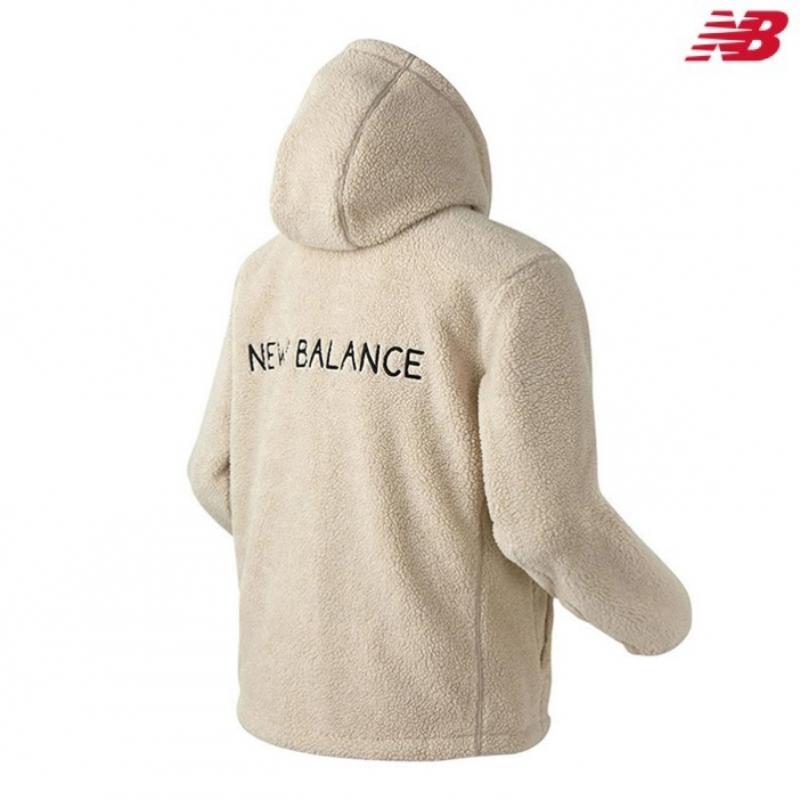 New Balance Uni Nb Lettering Fleece Hoodie Zip Up Nbmda49053