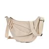 Women's Crossbody Dumpling Bag: Versatile Solid Color Casual Sports Shoulder Bag