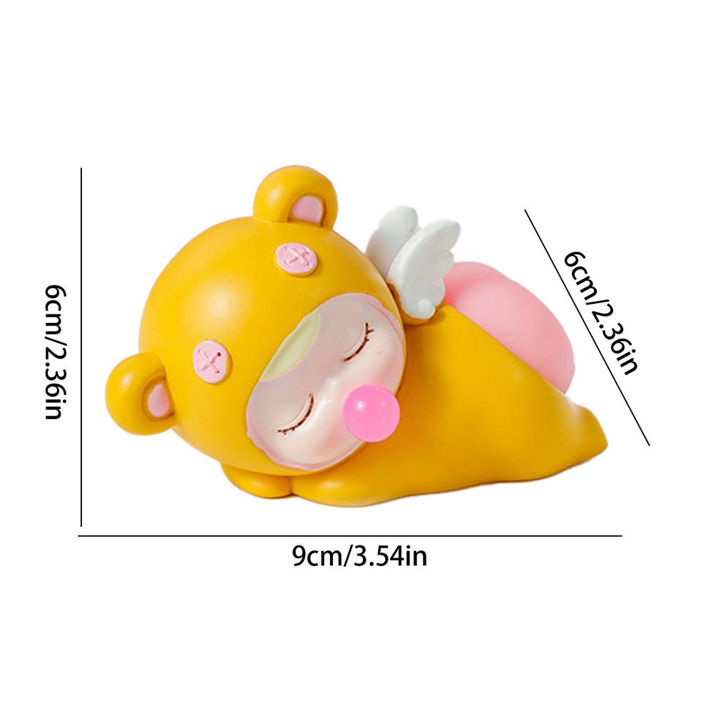 

Автомобильные украшения для приборной панели, креативные настольные украшения из смолы, куклы-попки, многофункциональные украшения для салона автомобиля, современное искусство, непоседа жёлтый