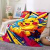 1pc Pikachu Energy Soft & Warm Flannel Blanket, Multi-Purpose Throw Blanket for Couch, Sofa, Office, Bed, Camping, Travel 137