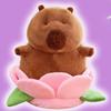Simulation Capybara Plush Toy Cartoon Capibara Fluffty Doll Kawaii Capybara Plush  Christmas Toy