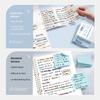 100PCS/Set Multifunctional Self-Adhesive Expansion Sticky Notes Extensible Sticky Memo Pads Tearable Sticky Labels Sticker Gift