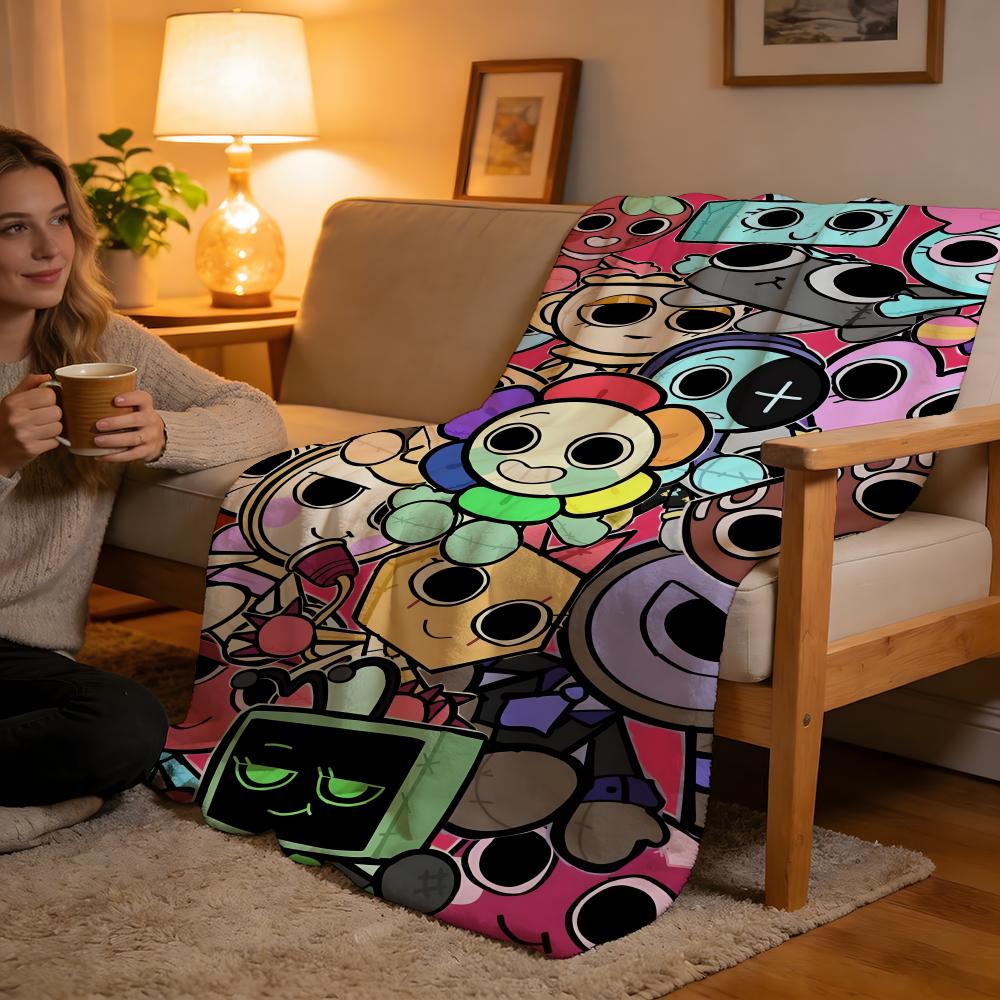 Throw High-Density Short Plush Blanket For Sofa Nap Air-Conditioned Room Soft Skin-Friendly D-DandyS Worlds