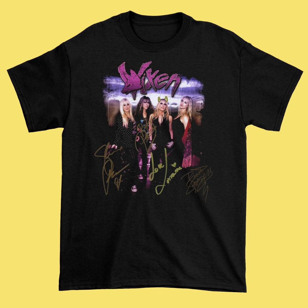 Vixen Band Black Cotton Shirt Full Size S-5XL Unisex HN706