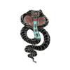 Cobra Rhinestone Snake Brooches Animal Snake Lapel Pin Vintage Zodiac Snake Brooch  Men