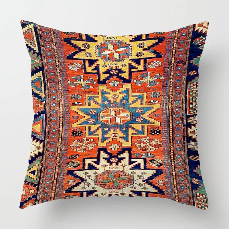 Living Room Sofa Cushion Cover Fashion Decorative Persian Carpet Pattern Pillow Cover Pillow Cover Home Decor