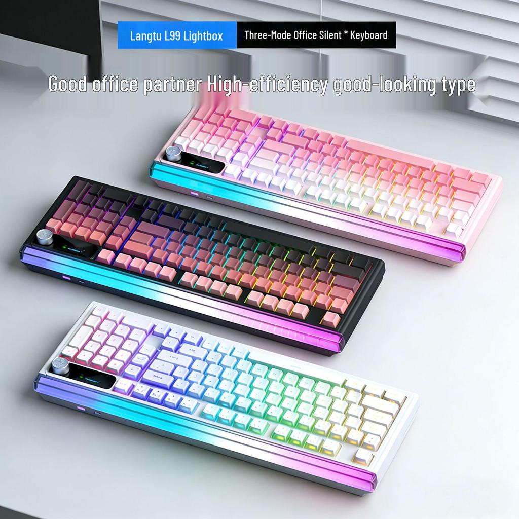 Langtu L99 Silent Wired Gaming & Office Keyboard with Mechanical Feel and Three Modes