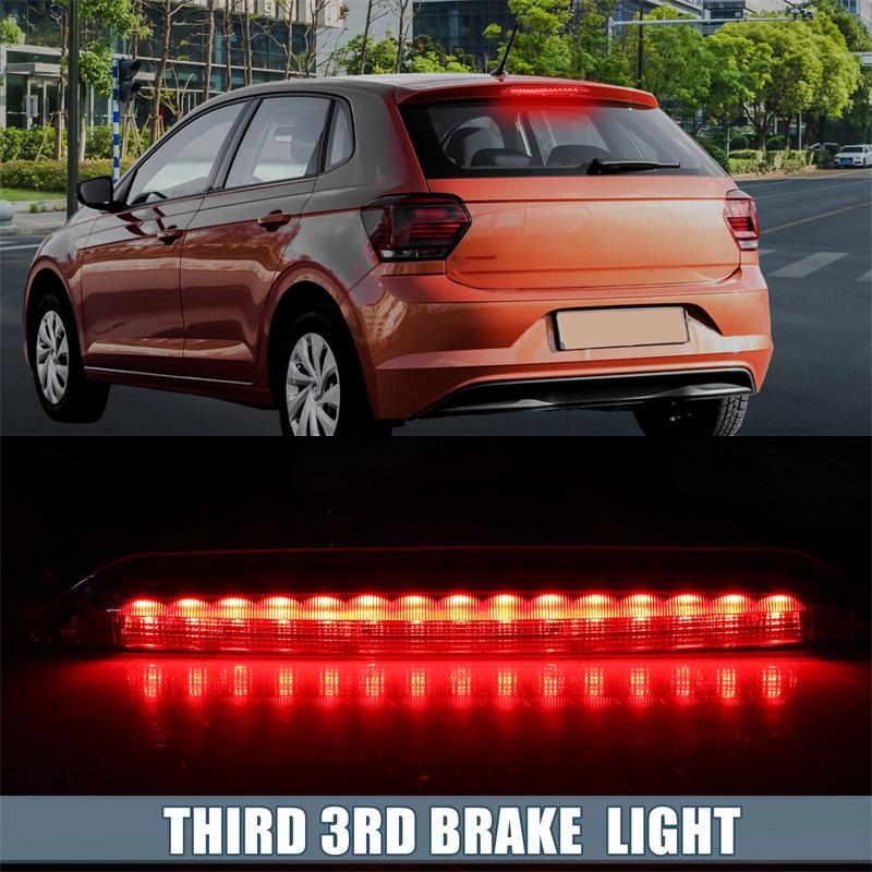 Car Third Brake Lamp High-Mount Stop Light For Vw Polo 9N 2002 2003 2004 2005 2006 2007 2008 2009 2010 6Q6945097 High Brakelight