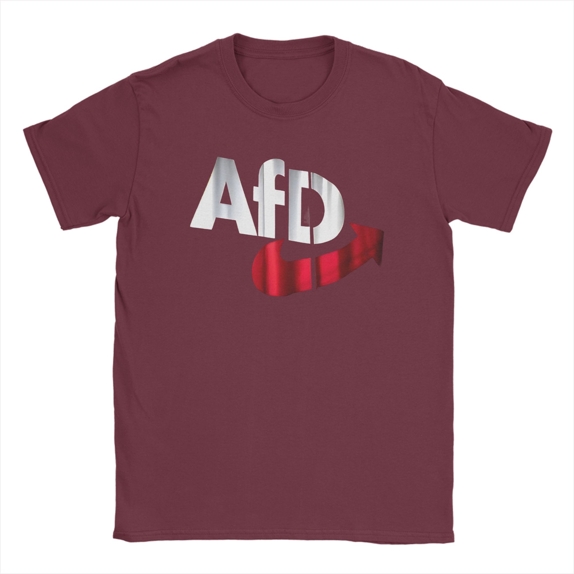 

Альтернативна футболка AfD Німеччина Логотип AFD Німецький Модні футболки З коротким рукавом Футболка Y2K Бавовняна З круглим вирізом Одяг великих розмірів M