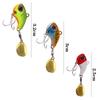 Fishing Lure Wobble Rotating Metal Vibration Bait Spoon Jig Sea Lures Artificial Hard Baits Sequins Tackle
