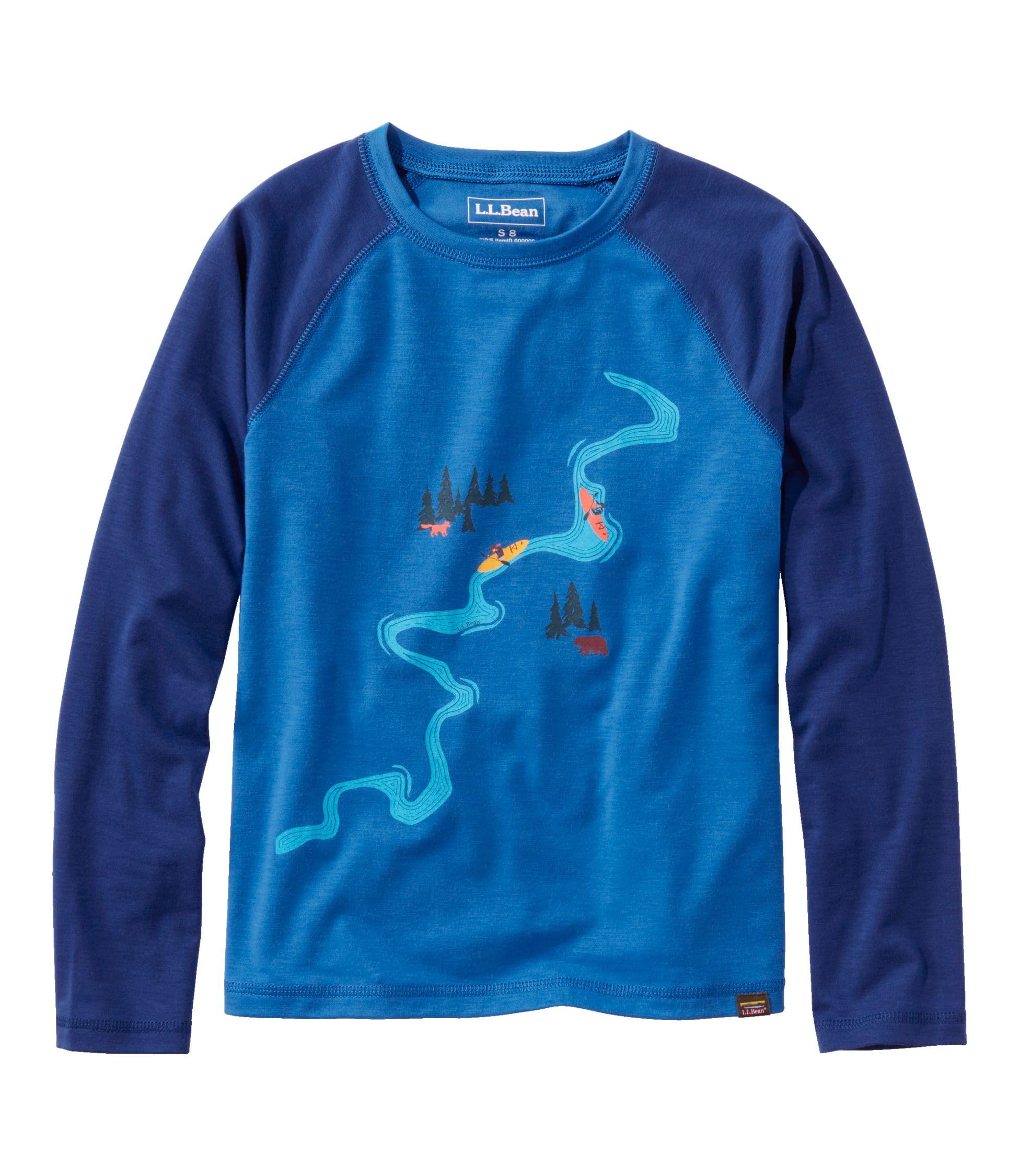 

Футболка Kids Everyday Sunsmart с длинным рукавом для больших детей XL 18 Madeira Blue River Multicolor 1000208939 [LLBE],