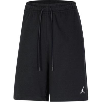 Essentials Jednolite Spodenki Sportowo-Codzienne z Średnim Stanem Męskie Spodnie Czarne FQ4535-010