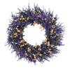 Cross-border Lavender Wreath: Spring/Summer Door & Window Floral Hanging Ornament for Outdoor & Shop Décor