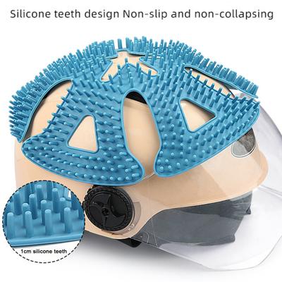 Cycling Helmet Pad Anti-slip Silicone Tooth Breathable Universal Outdoor Motorcycle Bike Padding Insert Cushion Liner Mat Helmet Accessories