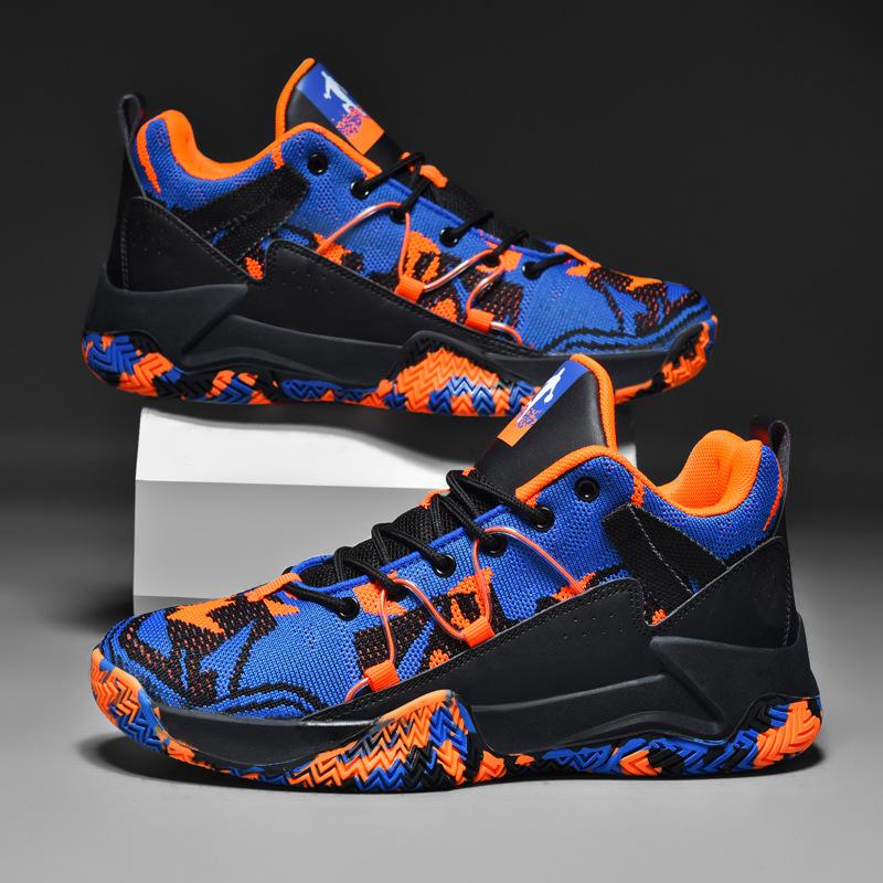 

Новая мужская спортивная обувь, модная сетчатая дышащая спортивная повседневная баскетбольная обувь 45