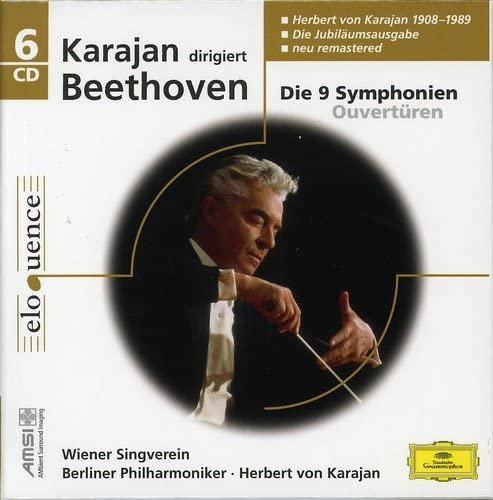 

CD LV BEETHOVEN, HERBERT VON KARAJAN, - Beethoven: The 9 Symphonies, Overtu 4429924 Deutsche Grammo 2007 Germany Classical Used