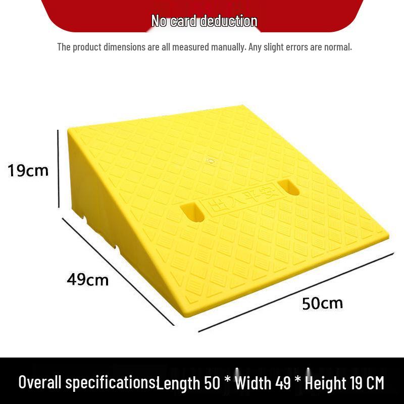 Plastic Uphill Ramp & Curb Speed Bump Pad
