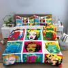 Pop Art Colorful Portrait Set Bedding Duvet Cover Set Duvet Cover Pillowcases  (1*Duvet Cover 2*Pillowcases, Without Duvet Insert)