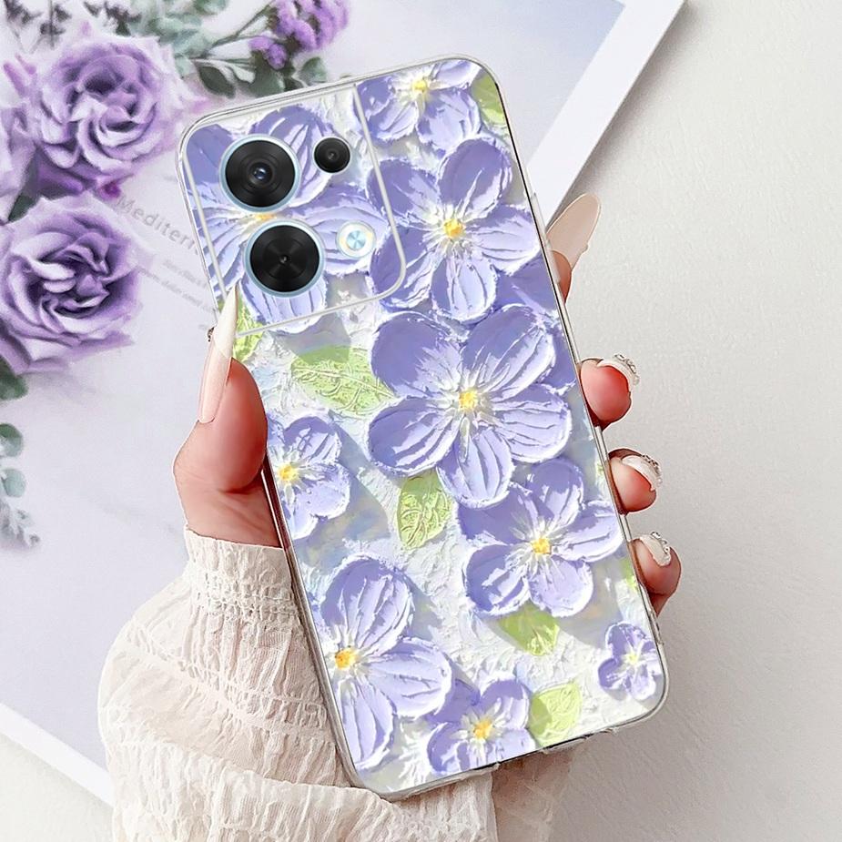For Oppo Reno8 Pro 5G Case CPH2357 Cool Design Fashion Painted Cover Soft Silicone Phone Case For Oppo Reno 8 Pro Reno8 5G Shell