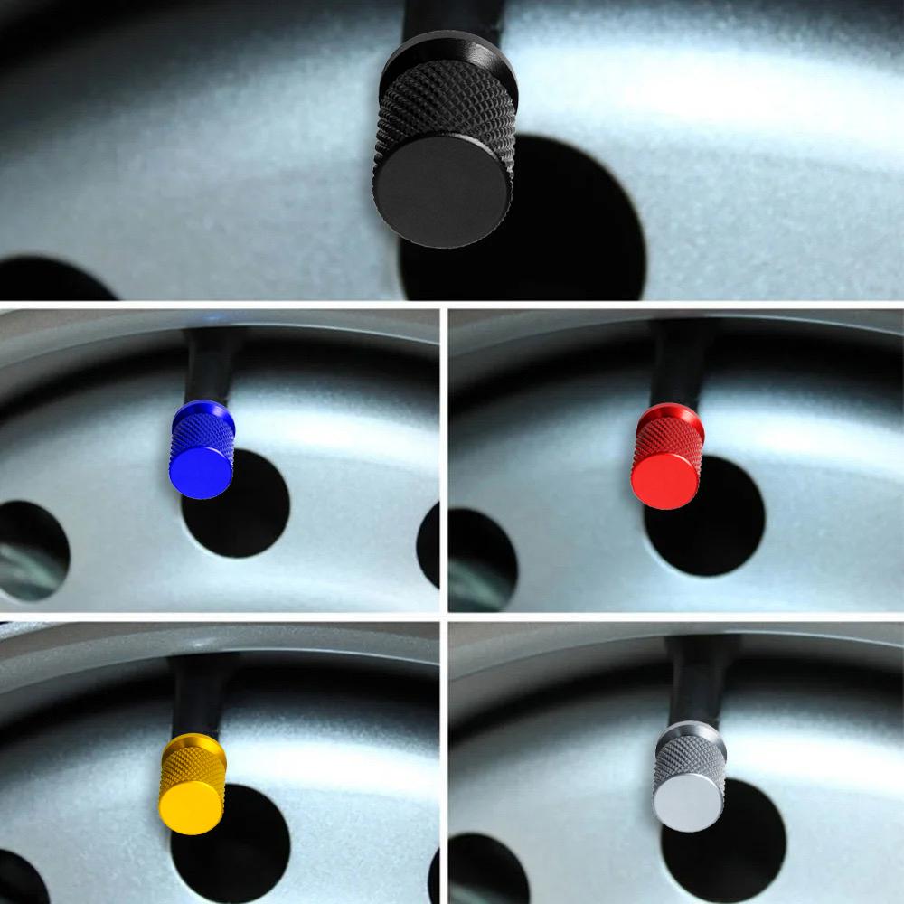 4Pcs for BMW Auto Moto Car Accessories Tool  Car Wheel Tire Valve Stems Caps Aluminum Tyre Rim Stem Covers Airdust Waterproof