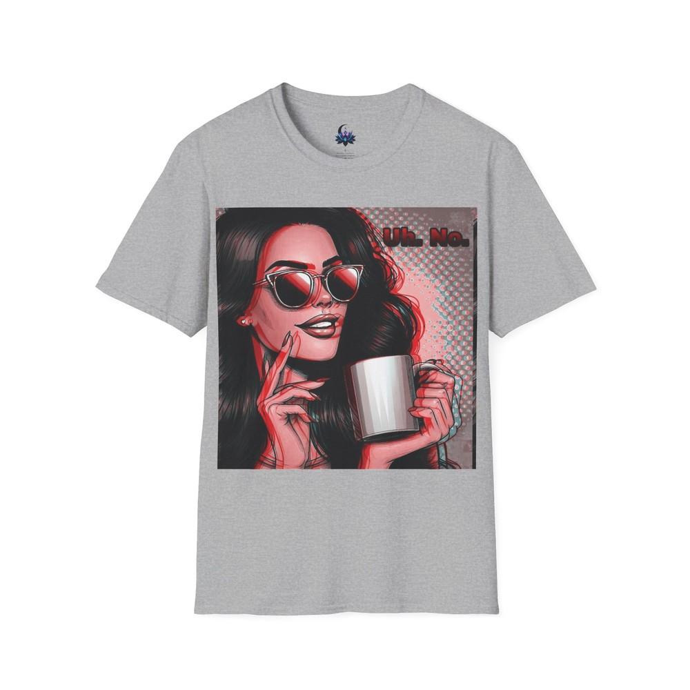 Uh No Pop Art Graphic Unisex Softstyle TShirt S