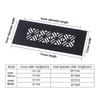 Aluminum Alloy Vents Cover Rectangle 50 Wide Air Vent Decor Louver Breathable Mesh Ventilator Grille Cover