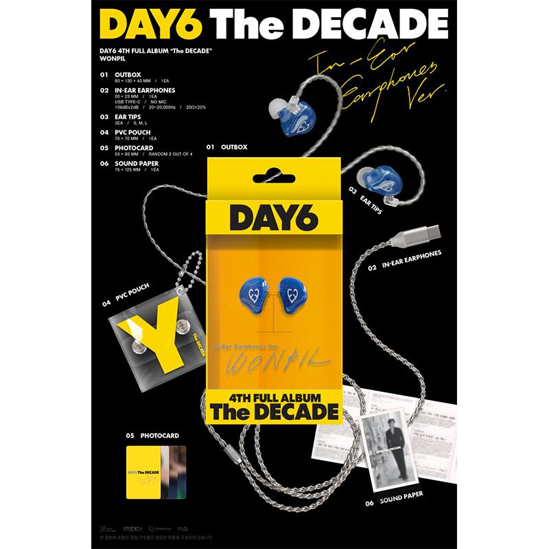 [Pre-order] DAY6 - 4th Full Album [The Decade] Earphones Ver. (Choose Members)