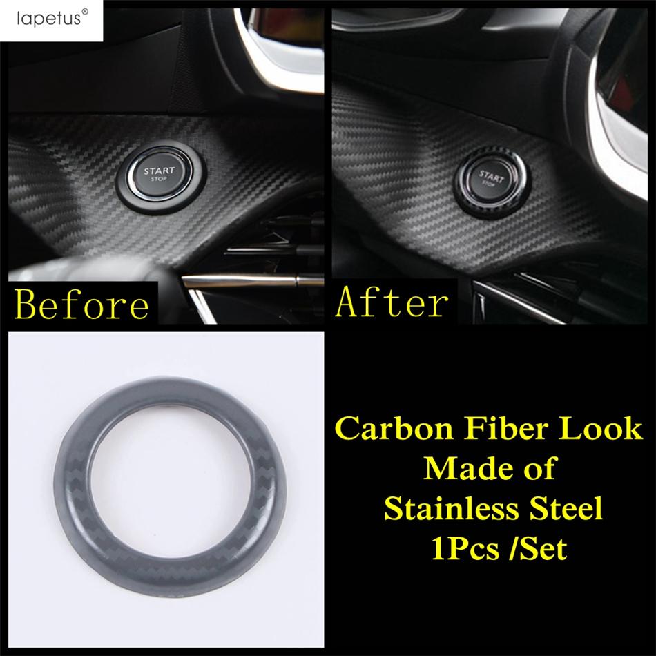 Car Shift Gear Water Cup Panel / Dashboard Air AC Outlet / Start Stop Button Cover Trim Accessories For Peugeot 2008  -