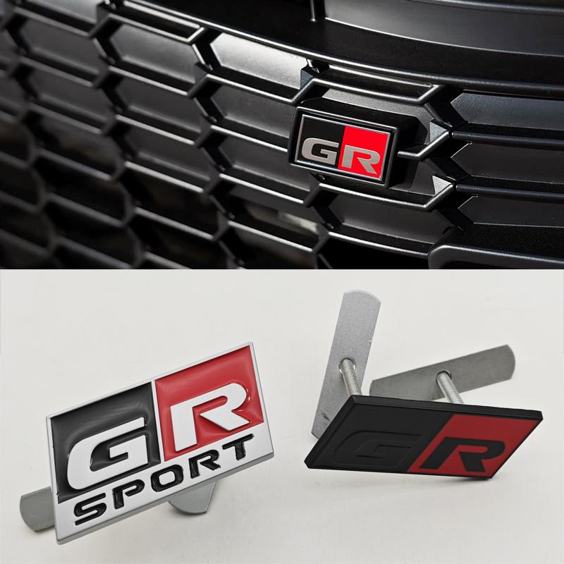Adesivo Metallico 3D per Auto Logo GR SPORT Distintivo Laterale sul Parafango Emblema Griglia Anteriore Bagagliaio Posteriore Per Toyota Alphard Avensis Prius Crown Yaris