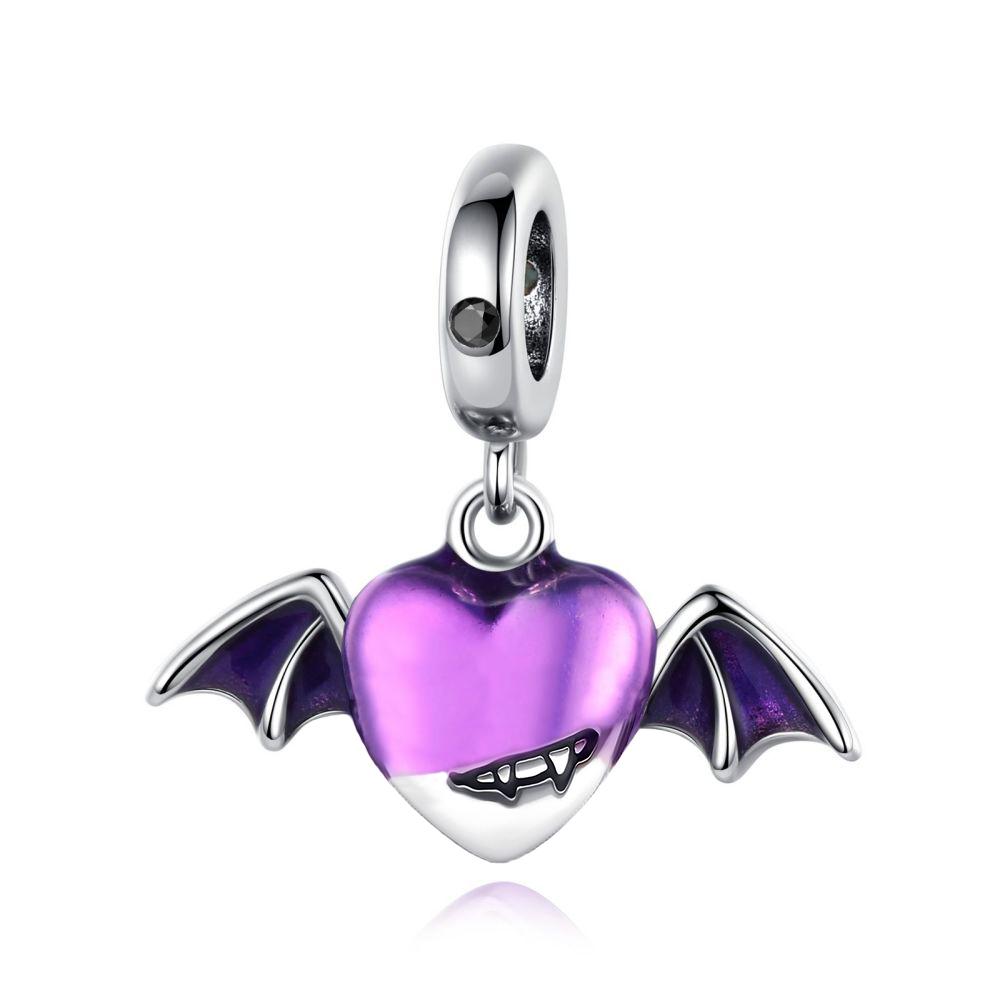 Funny Copper Pirate Skull Bathalloween Series Dangle Charm Fit Original Bracelet Diy Festival Gift Jewelry Making