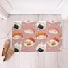 Cute Sushi Area Rug Kawaii Japanese Delicious Food Carpet Cartoon Sushi Pattern Floor Mat For Bathroom Decor Non Slip Doormat