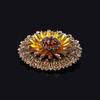 Elegant Sunflower Brooch, High-end Women's Luxurious Style, Diamond-encrusted Brooch Design Sense