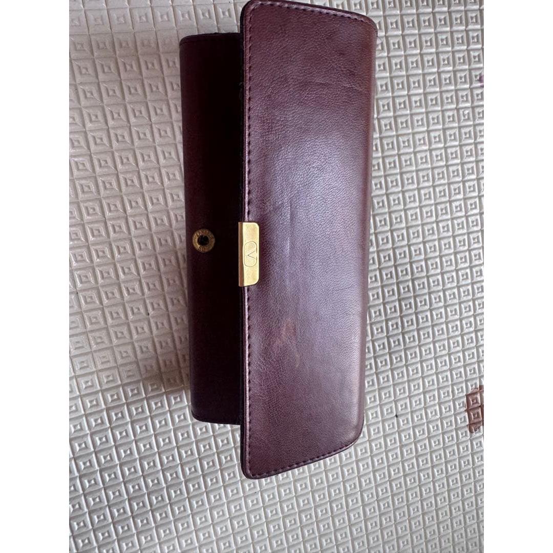 Used VALENTINO glasses case dark brown
