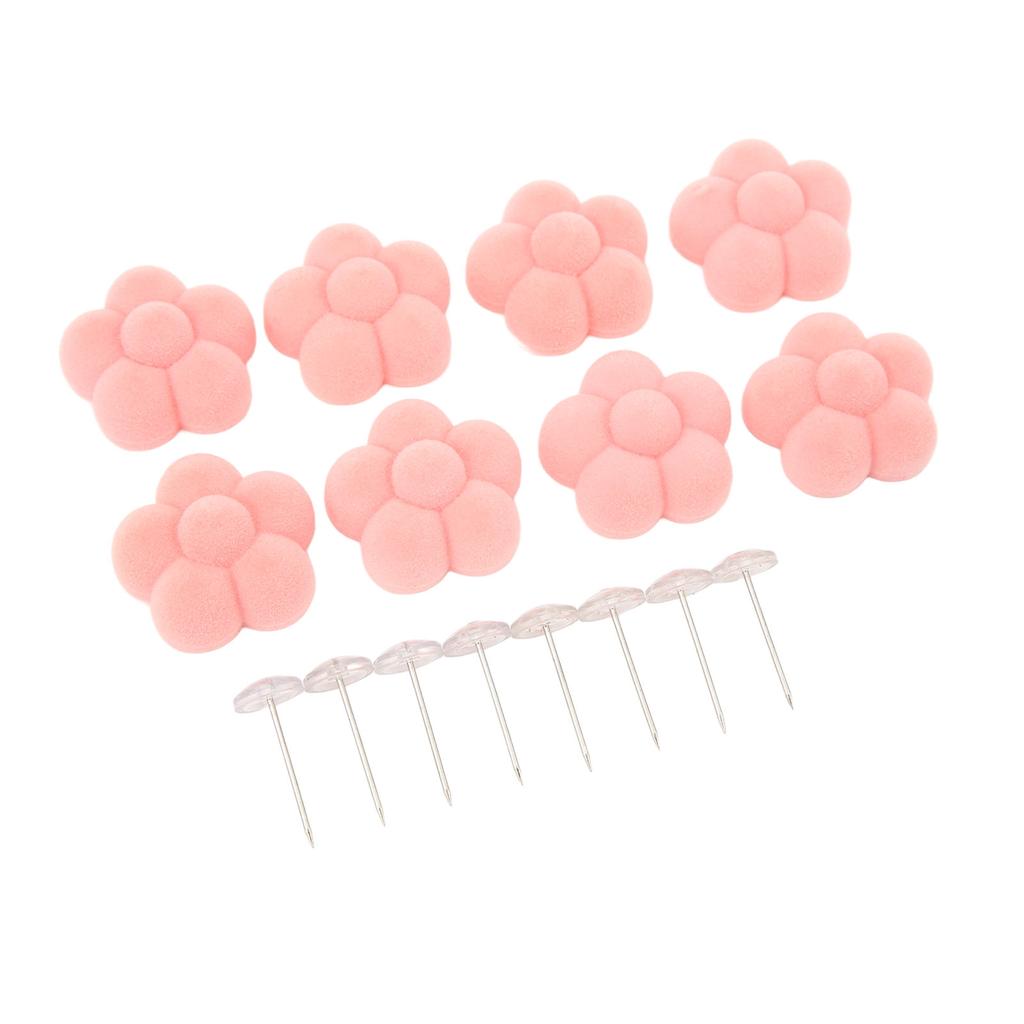 16 Sets Bettdecken-Nadeln Blumenstil Weiche Baumwolle Stahlnadeln Einfache Bettdeckenklammern für Decke Cur