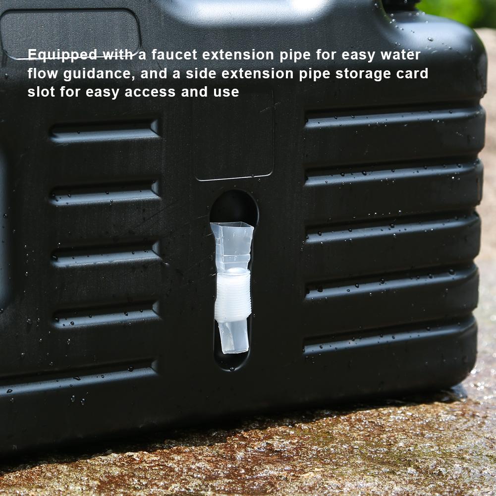 18.5L Drinking Water Canister with Detachable Faucet Portable Camping Bucket Water Storage No Leakage for Outdoor Travel Driving