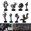 Abstract Figurines Statue Living Room Desktop Tabletop Curved Decor Ornament Art Crafts
