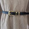 Leather Womens Belt With Alloy Buckle For Casual Vintage Style