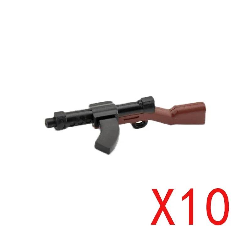 5 CM WWII Military Building Blocks American German Soviet Soldier Figures Weapons Accessories Guns Pistol Sniper Belt Mini Bricks MOC
