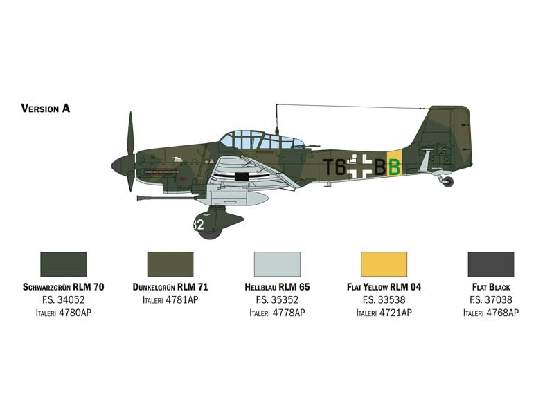 Italeri Tamiya Airplane Series 2830 Ju87 Stuka Kanonenvogel Plastic Model 38106 (ITALERI) 1/48 No. G-1 (Airplane)