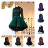 Medieval Renaissance Vintage Butterfly Long Sleeve Cosplay Dress