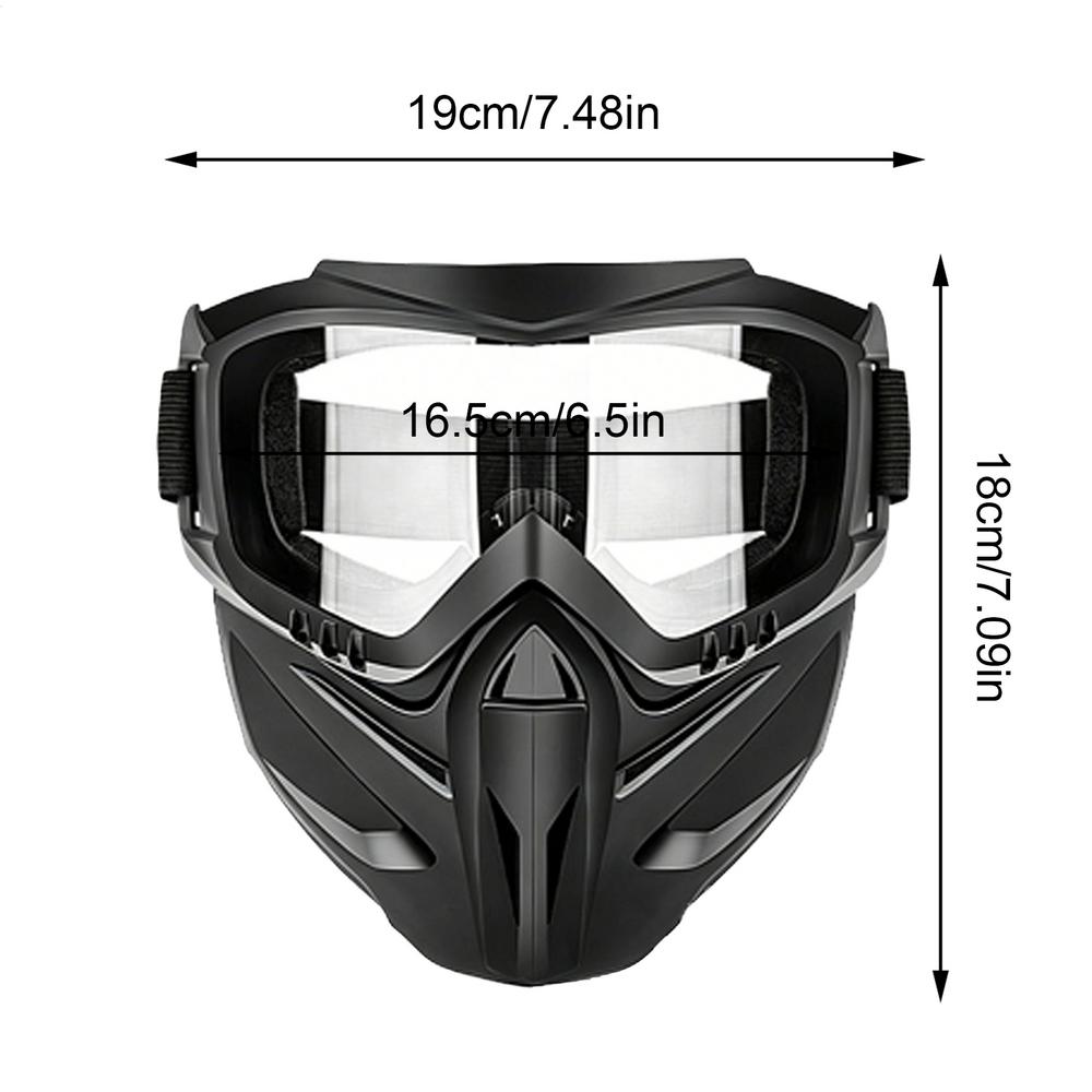 Welding Face Shield Detachable Full-face Goggles Face Shield Anti Fog Riding Face Cover Windproof, Impact-resistant Face Shield