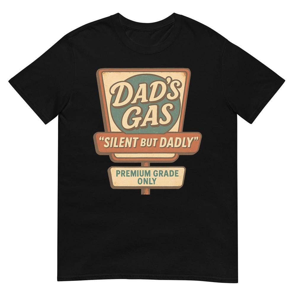 Silent But Dadly Funny Fathers Day Fart Dad Farting Vintage TShirt