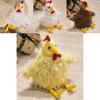 Longhaired Chick Plush Toy Cartoon Chicken Stuffed Animal For Kids And Collectors