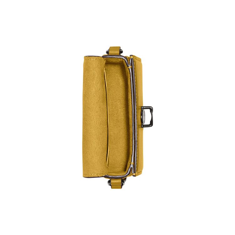 Coach Studio 12 Lock Closure Multi Pocket Leather Shoulder Crossbody Bag Small Women bags Goose-Yellow CC484-V5LQT