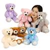 35CM Cute Colorful Bow Tie Bear Doll Plush Toy Hug Bear Doll Children Birthday Gift Pillow Bear Home Living Room Bedroom