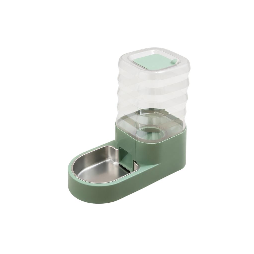 Automatic Pet Water Dispenser Stainless Steel Pet Drinking Fountain Water Feeder for Cats and Dogs Easy to Clean and Refill