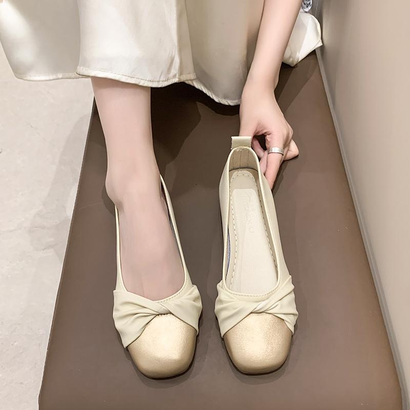 2024 Markowe Damskie Buty Płytkie Damskie Wysokie Obcasy Moda Jednolite Czółenka Sukienkowe Kobiety Wysokiej Jakości Kwadratowe Obcasy Kobiety Zapatos