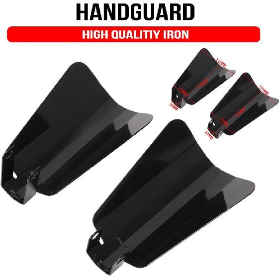 

Motorcycle Handguards Coffin Cut Hand Guards Large - for Sportster Dyna Touring Street Glide Road King Electra Glide 2007-2023|Full