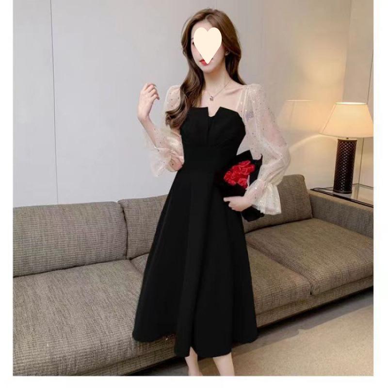 Premium Temperament Red Dress Women's Spring and Autumn Toasting Clothes Bridal Engagement Dress Return Casual Clothes